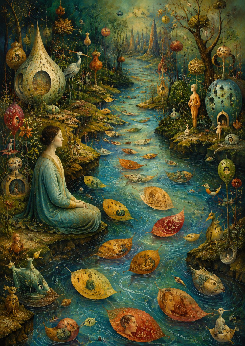 ACT poster — Leaves on the stream (chatgpt-020154)