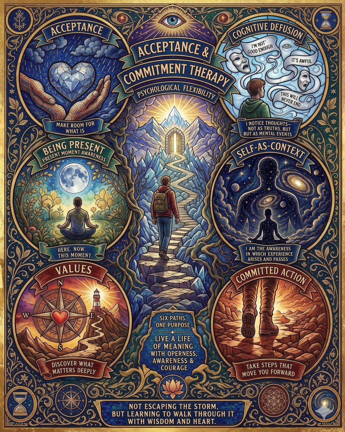 ACT poster — Hexaflex — alchemical chart