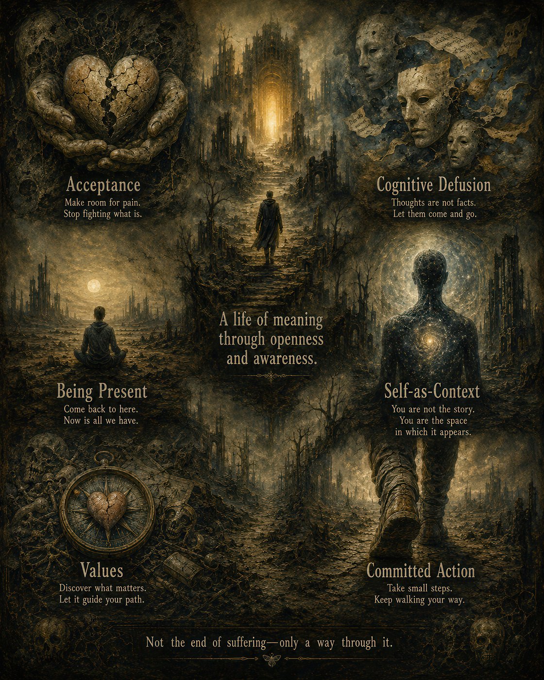 ACT poster — Hexaflex — dark journey