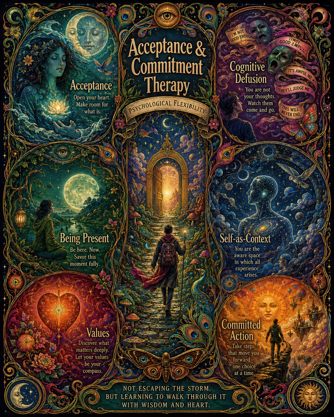 ACT poster — Hexaflex — illuminated night